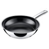 SILIT Talis set de sartenes con espátula, 20 y 24 cm, acero inoxidable/negro