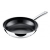 SILIT Talis set de sartenes con espátula, 20 y 24 cm, acero inoxidable/negro
