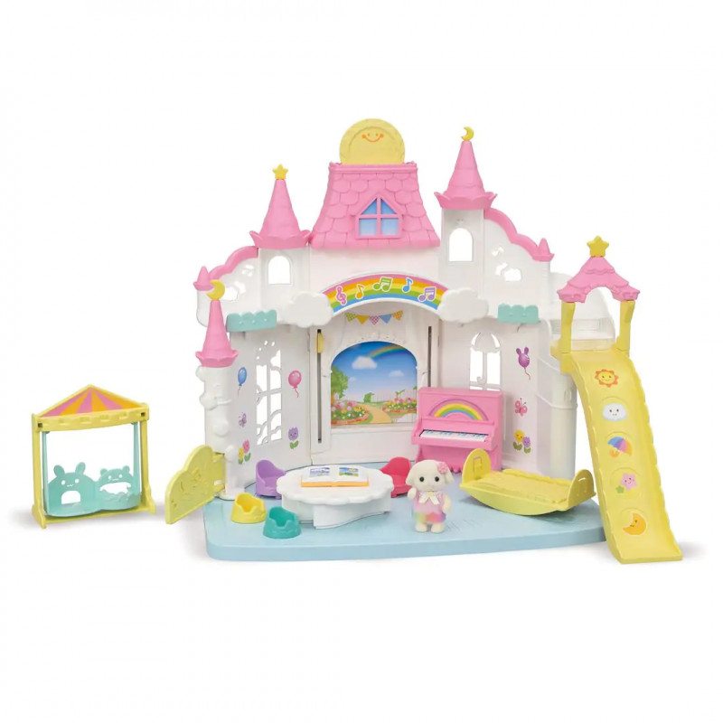 Set de juego Sylvanian Families guardería de aventuras castillo del sol