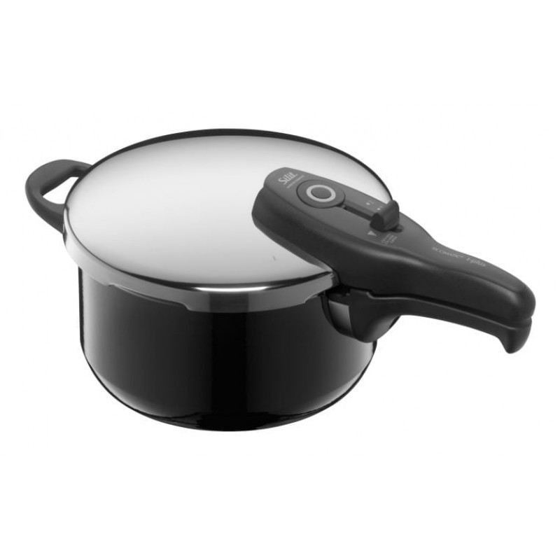 SILIT Silargan Sicomatic t-Plus Set de ollas a presión 4,5L + 3,0L, 22cm, Negro