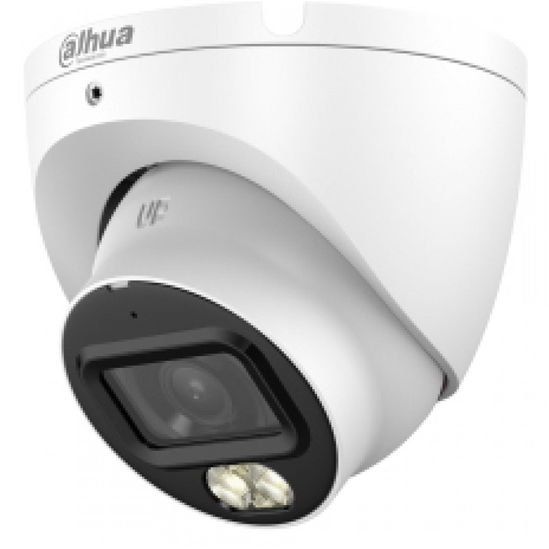 DAHUA HAC-HDW1500TLM-IL-A-0280B-S3-DIP cámara domo eyeball HDCVI 4 en 1 de 5MP con Smart Dual Light y micrófono integrado