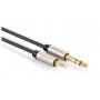 UGREEN Cable de audio TRS de conector macho jack 3,5 mm a conector macho jack 3,5 mm 5 m Gris (10630)
