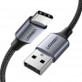 Ugreen Cable USB a USB-C QC 3.0 1 m con conector de aluminio Negro