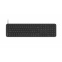 Contour Design CDKBBALPN21500 teclado compacto de tijera con cable, distribución nórdica, negro