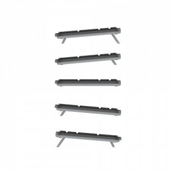Contour Design CDKBBALPN21500 teclado compacto de tijera con cable, distribución nórdica, negro