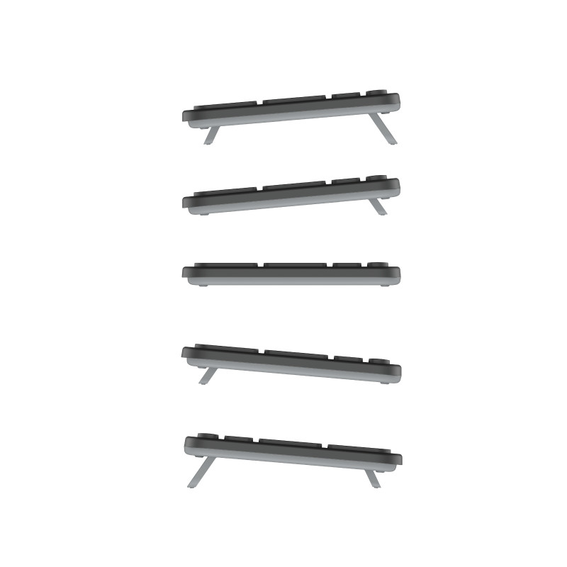 Contour Design CDKBBALPN21500 teclado compacto de tijera con cable, distribución nórdica, negro