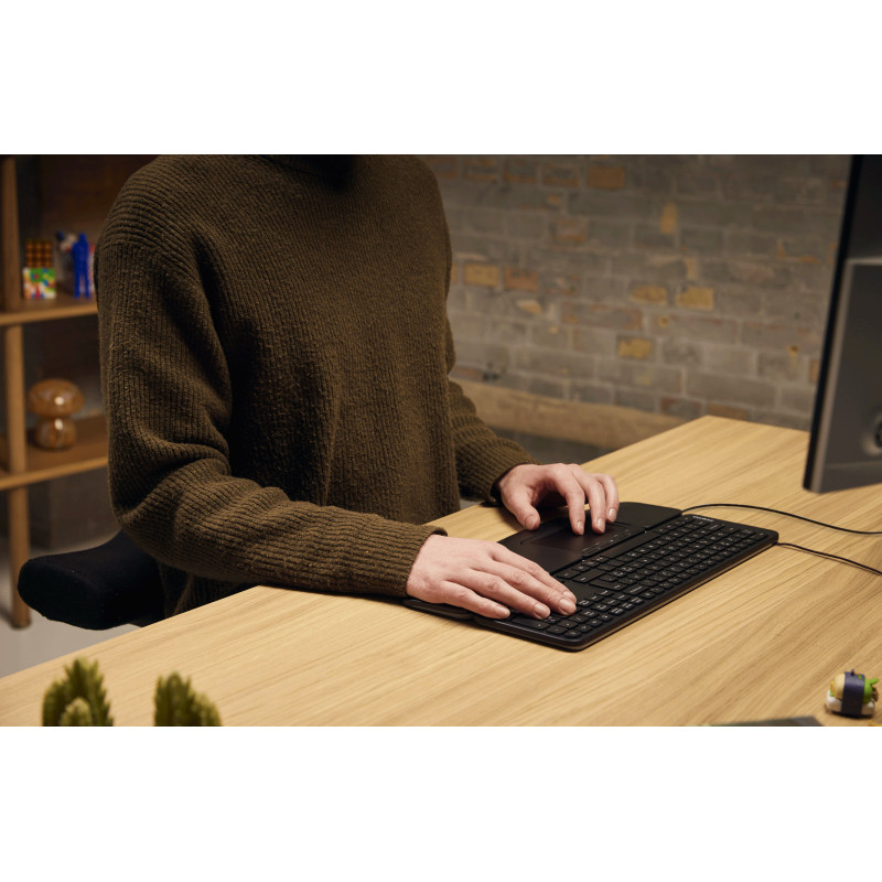 Contour Design CDKBBALPN21500 teclado compacto de tijera con cable, distribución nórdica, negro