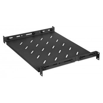 Intellinet rack - estante - con raíles variables, montaje fijo - negro, RAL 9004 - 1U - 48,3 cm (19 inch)