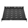 Intellinet rack - estante - con raíles variables, montaje fijo - negro, RAL 9004 - 1U - 48,3 cm (19 inch)