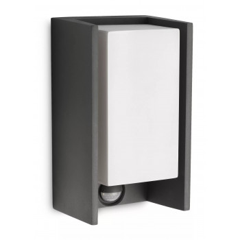 Lámpara de pared Philips myGarden IR ES Bridge 42W con detector de movimiento antracita