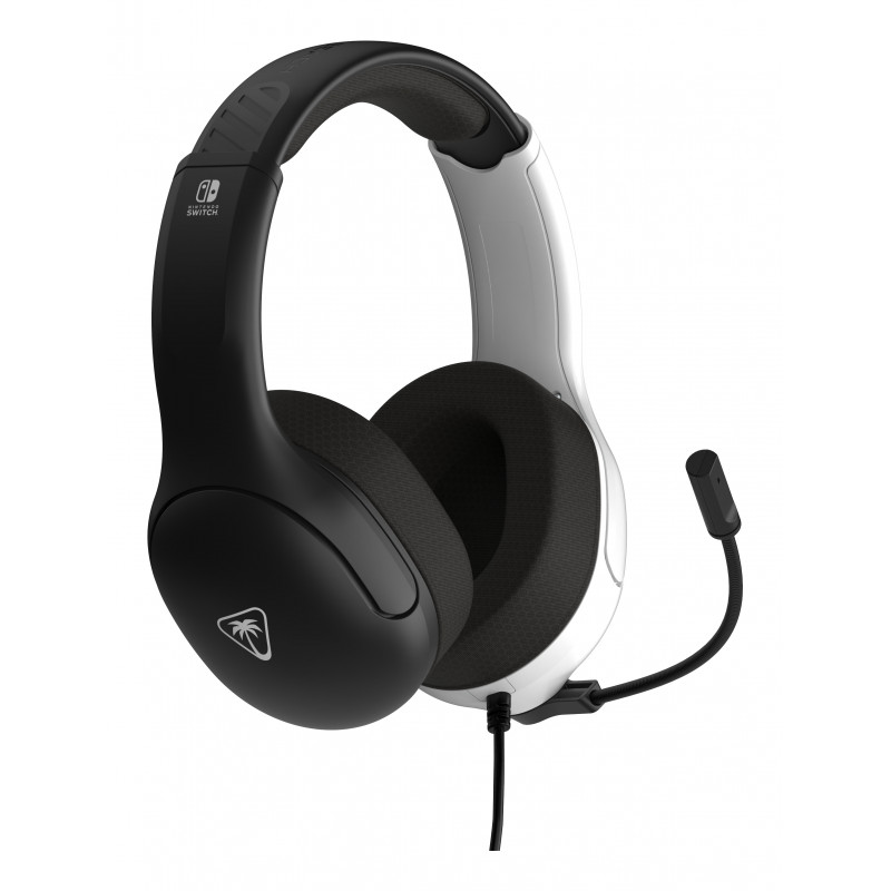 Turtle Beach Airlite Fit auriculares NS negros y blancos - auriculares gaming over-ear con cable y micrófono flip-to-mute