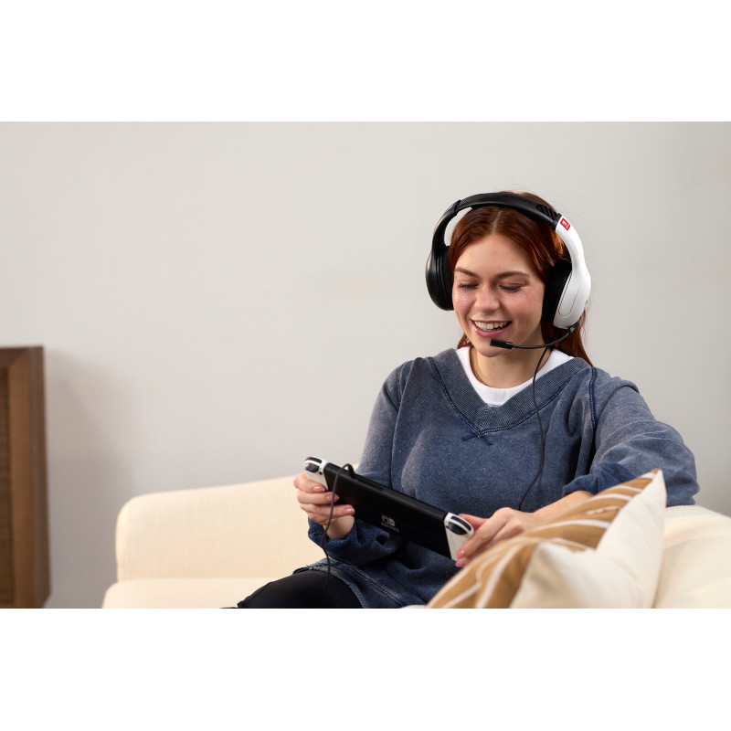 Turtle Beach Airlite Fit auriculares NS negros y blancos - auriculares gaming over-ear con cable y micrófono flip-to-mute