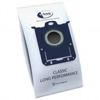 AEG GR201SM s-bag Classic Long Performance bolsas aspirador, pack de 8, azul/blanco, para VX4 Serie 900 168 824