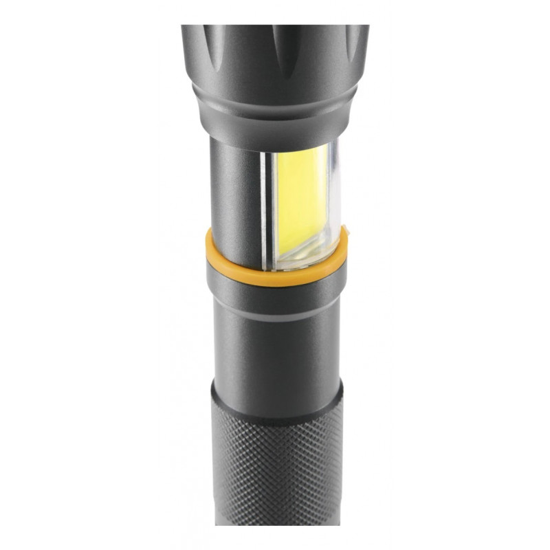 Hama W200 linterna LED 2 en 1, 200 lm, enfoque zoom, 3 modos, negro