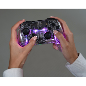 Turtle Beach Afterglow mando gaming inalámbrico RGB transparente para Nintendo Switch 2