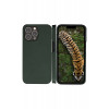 dbramante1928 New York funda tipo flip para Apple iPhone 14 Pro - Evergreen - cuero plena flor sostenible
