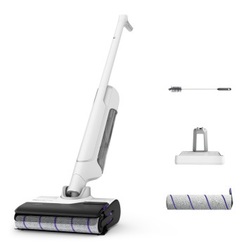 Aspirador escoba sin cable Rowenta GZ7540 X-Clean 10, 60 min de autonomía, autolimpieza y autosecado, pantalla LED, 3 modos, depósito de agua limpia de 0,9L