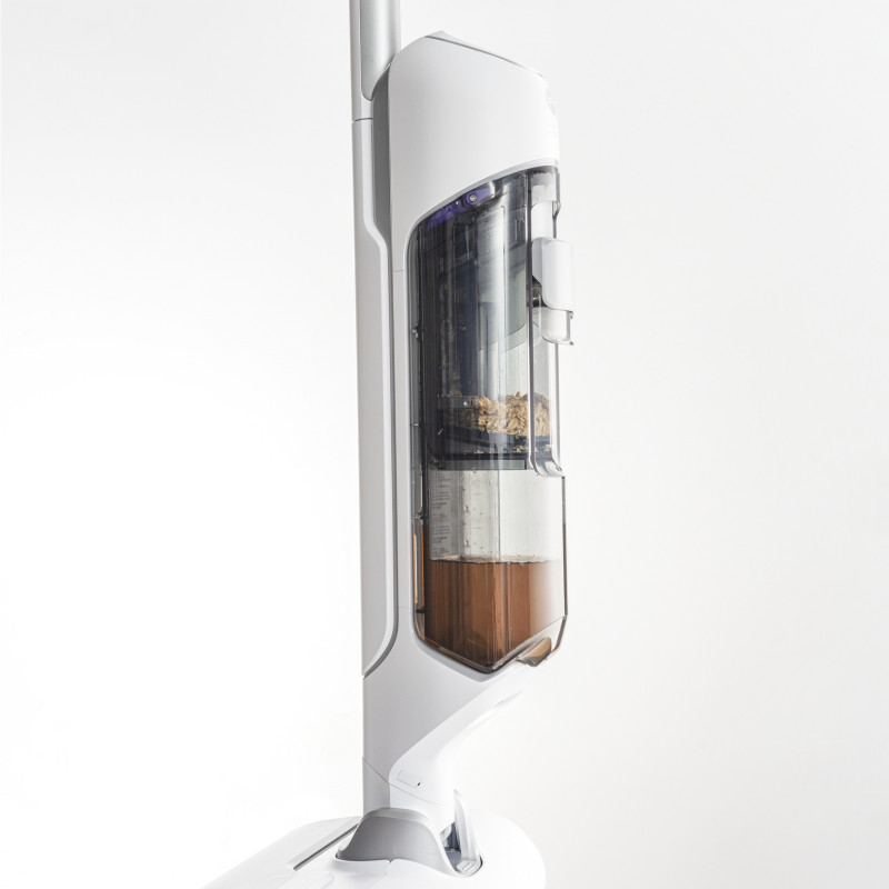 Aspirador escoba sin cable Rowenta GZ7540 X-Clean 10, 60 min de autonomía, autolimpieza y autosecado, pantalla LED, 3 modos, depósito de agua limpia de 0,9L