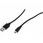 EXERTIS CONNECT Cable Mini USB 2.0, conector macho USB-A a conector macho USB Mini-B de 5 pines, 1,0 m, negro 532516