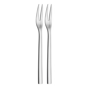 WMF Nuova set de 2 tenedores de servir, acero inoxidable Cromargan 18/10, pulido, 18,5 cm, apto para lavavajillas 1291496042