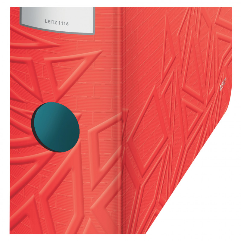 LEITZ Active Urban Chic archivador A4 82 mm rojo claro espuma de polietileno acabado dúo lomo redondo (1116-00-20)