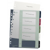 Leitz separador 1235 Style DIN A4 1-5 polipropileno multicolor 5 hojas divisorias extranchas, imprimible en PC 1235-00-00