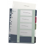 Leitz separador 1235 Style DIN A4 1-5 polipropileno multicolor 5 hojas divisorias extranchas, imprimible en PC 1235-00-00