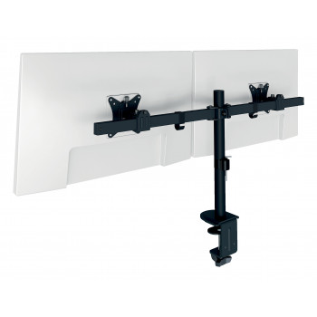 LEITZ Ergo Slim soporte doble para monitor, pinza de mesa, negro 61640095
