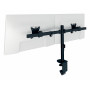 LEITZ Ergo Slim Soporte para dos monitores, con pinza de escritorio, negro 61640095