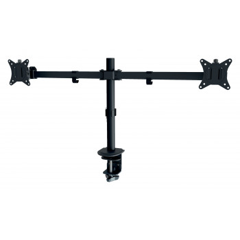 LEITZ Ergo Slim soporte doble para monitor, pinza de mesa, negro 61640095