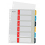 Leitz 12460000 Índice numérico A4, 1-10, polipropileno, gris