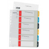 Leitz 12460000 Índice numérico A4, 1-10, polipropileno, gris