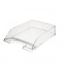 LEITZ Bandeja de documentos Transparent Plus, DIN A4, poliestireno cristal transparente, alto brillo, apilable vertical o desplazada 5226-00-02