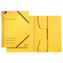Carpeta con goma LEITZ DIN A4, cartón 320 g/m², amarillo, 3 solapas pegadas en toda la superficie 3981-00-15