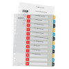 Leitz Cosy A4 Set de separadores impresos, 1-12, PP, multicolor 12480000