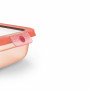 EMSA ONECLICK Recipiente para alimentos 1,2 L naranja rectangular hermético apto para microondas 3110601753