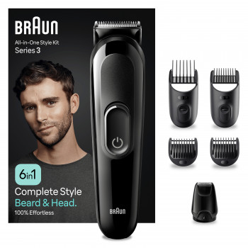 Braun All-in-One Style Kit MGK3420 set multigrooming, recortadora de precisión para barba y pelo 4210201446774