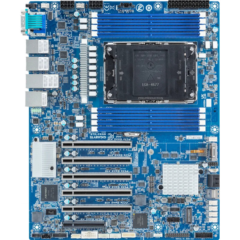 GIGABYTE MS03-6L0 placa base para servidor ATX LGA4677 Intel Xeon Scalable DDR5 Bulk (9MS036L0NR-000-3)