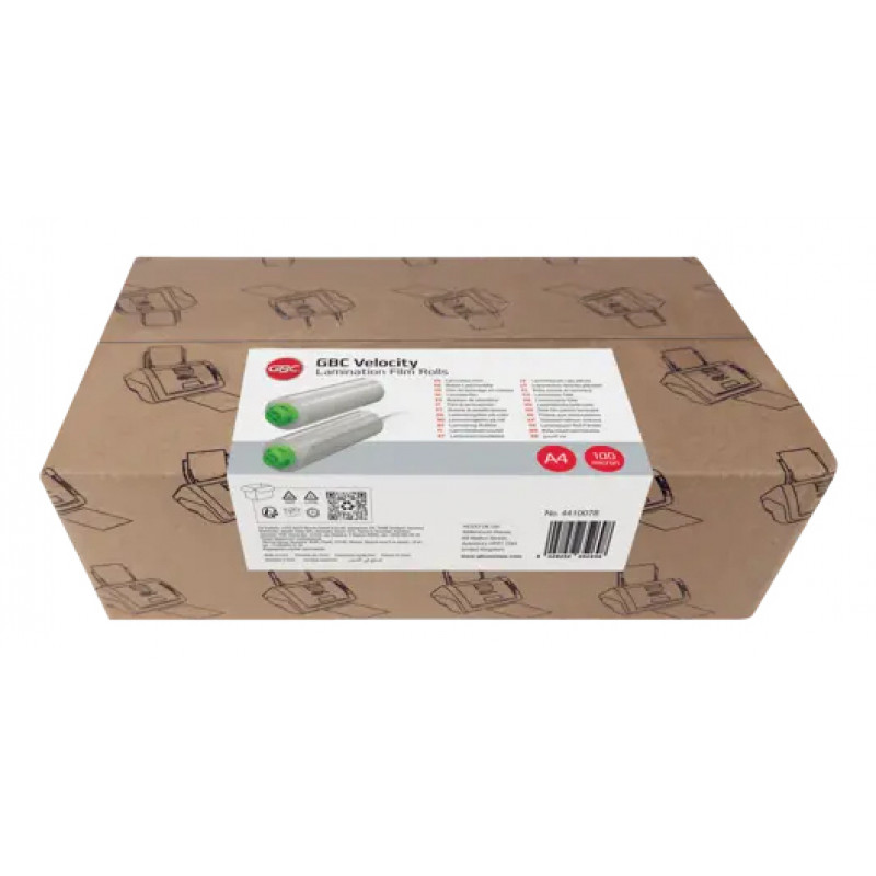 GBC A4 fundas de laminar brillantes 100 micras (pack de 100) 4410078