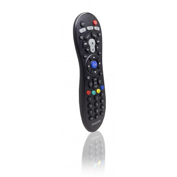 Philips SRP3013/10 mando a distancia universal – 6 dispositivos, función de aprendizaje y macro, negro