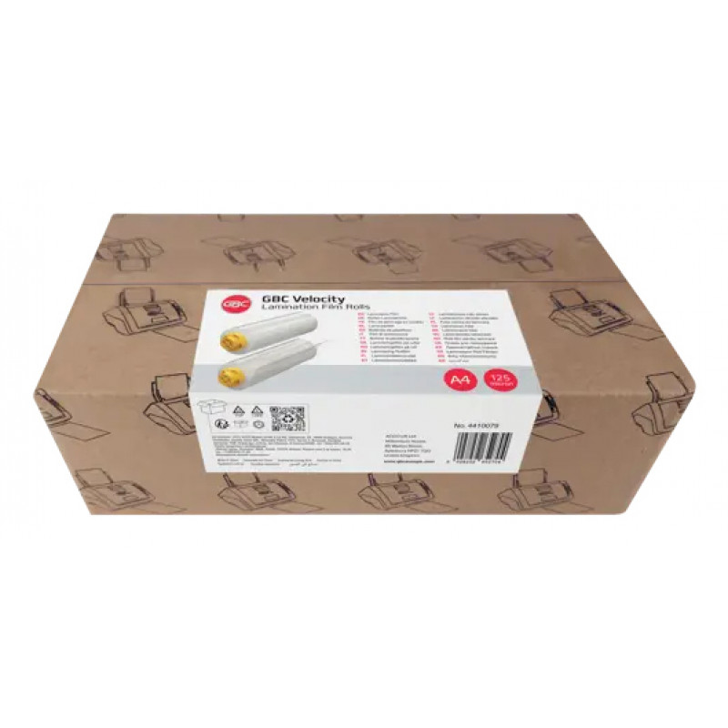 GBC rollo de laminar A4 brillante 125 micras 25m 4410079