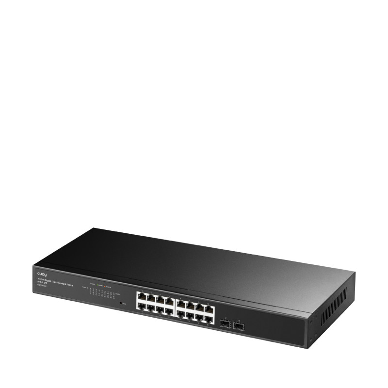 Cudy GS1016ES2 Switch Gigabit Ethernet de 16 puertos con 2 uplinks SFP