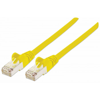 Intellinet cable de red Cat.7 SFTP de alto rendimiento, 15 m, conector macho RJ-45 a conector macho RJ-45, amarillo, libre de halógenos, snagless 741125