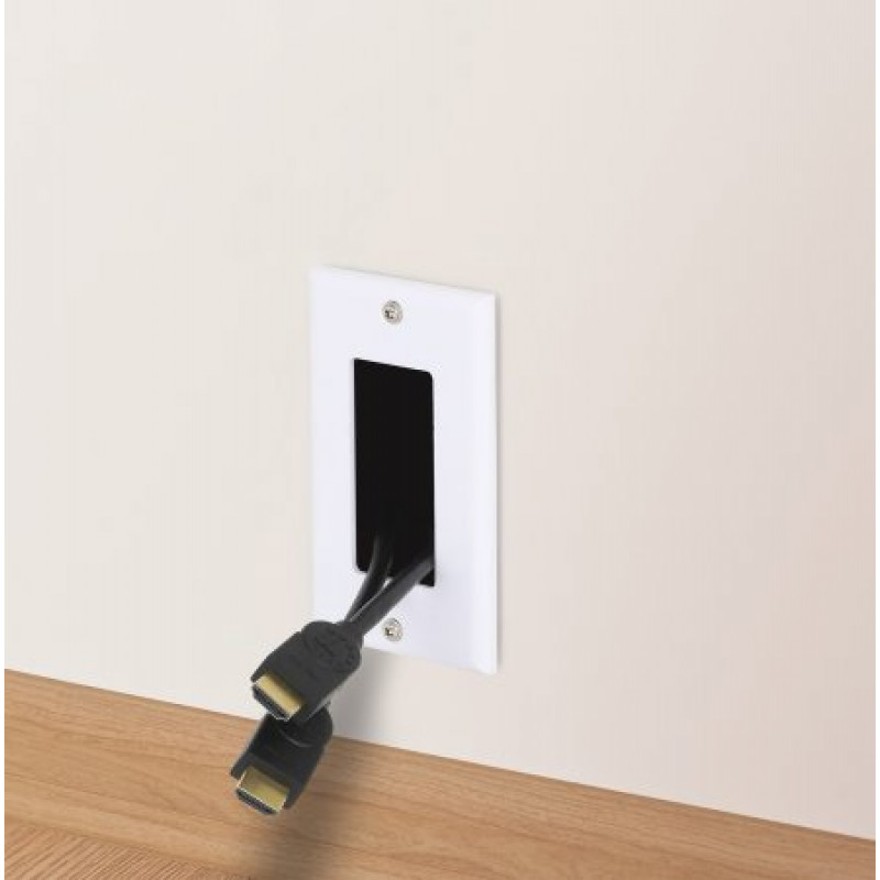 MANHATTAN Cable HDMI de alta velocidad CL3 4K@60Hz con Ethernet, 8 m, apto para empotrar, HDR, dorado, doble apantallado, negro (356985)