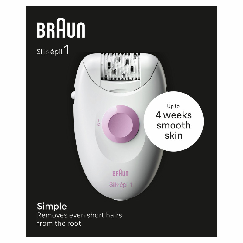 Braun Silk-épil 1 SE1-000 Depiladora (blanco/rosa) 7500435224949