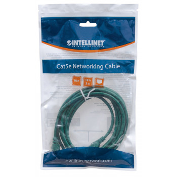 Cable de red Cat6 UTP Intellinet, RJ45, encapsulado, 7,5 m, verde 342520