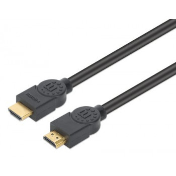 Cable HDMI de alta velocidad MANHATTAN CL3 4K@60Hz con Ethernet para instalaciones empotradas, 5 m, negro (356978)