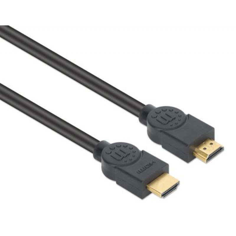 Cable HDMI de alta velocidad MANHATTAN CL3 4K@60Hz con Ethernet para instalaciones empotradas, 5 m, negro (356978)
