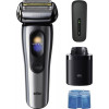 Braun NEVO 17000cc Afeitadora eléctrica con estación Clean&Charge, 5 modos, cabezal de afeitado 360°, cromo/plata 349659