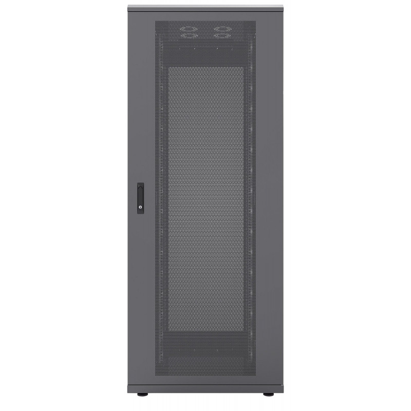 Intellinet Rack de red 42U 19 pulgadas, Negro RAL 9005, 600x1000mm, Puerta de cristal con cerradura 713733